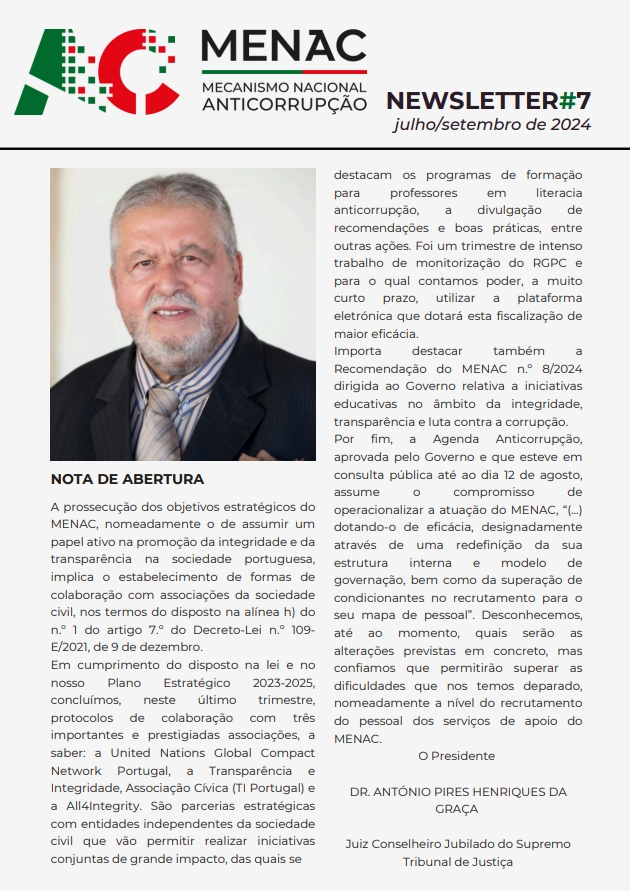 Capa Newsletter 7 MENAC