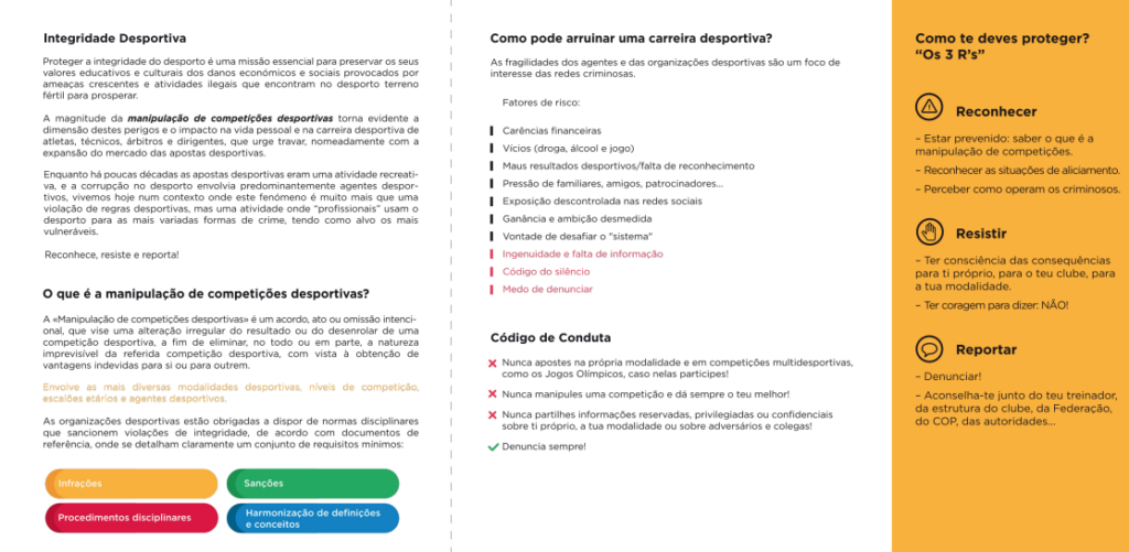 Díptico MENAC e COP verso